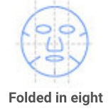 Mask shape Folded in eight