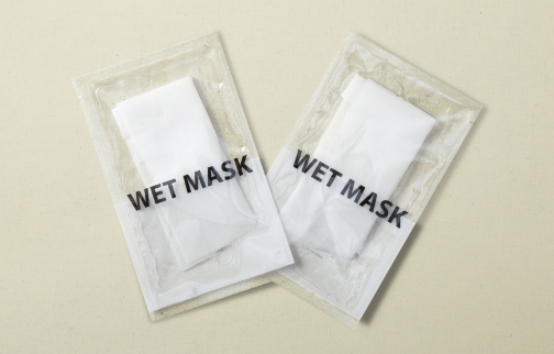 Mask in a transparent package